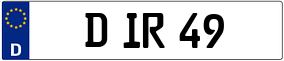 Truck License Plate